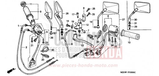 COMMUTATEUR/CABLE VF750CX de 1999